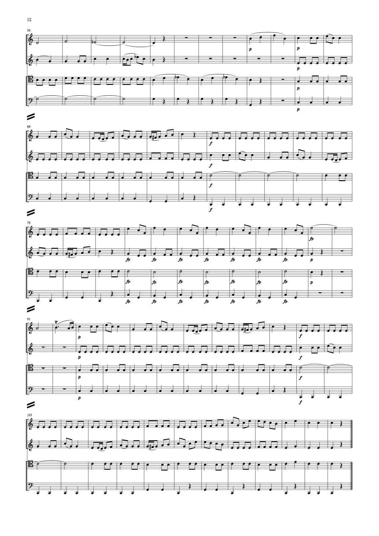 歌劇「ドン・ジョヴァンニ」より (モーツァルト) 金管四重奏 | 金管アンサンブル楽譜 | NABEO Music Library