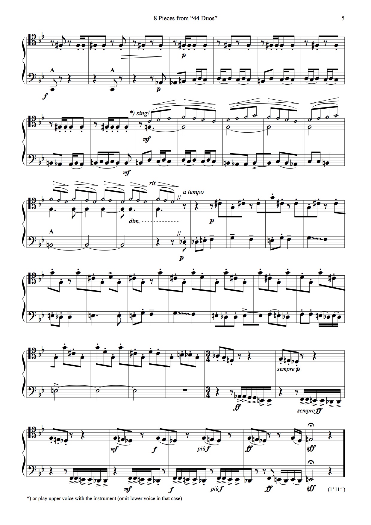 ◆送料無料◆バルトーク：2台のピアノのための44の二重奏曲～アンドラーシュ・キシュ、フェレンチェ・ベログ Import L9754