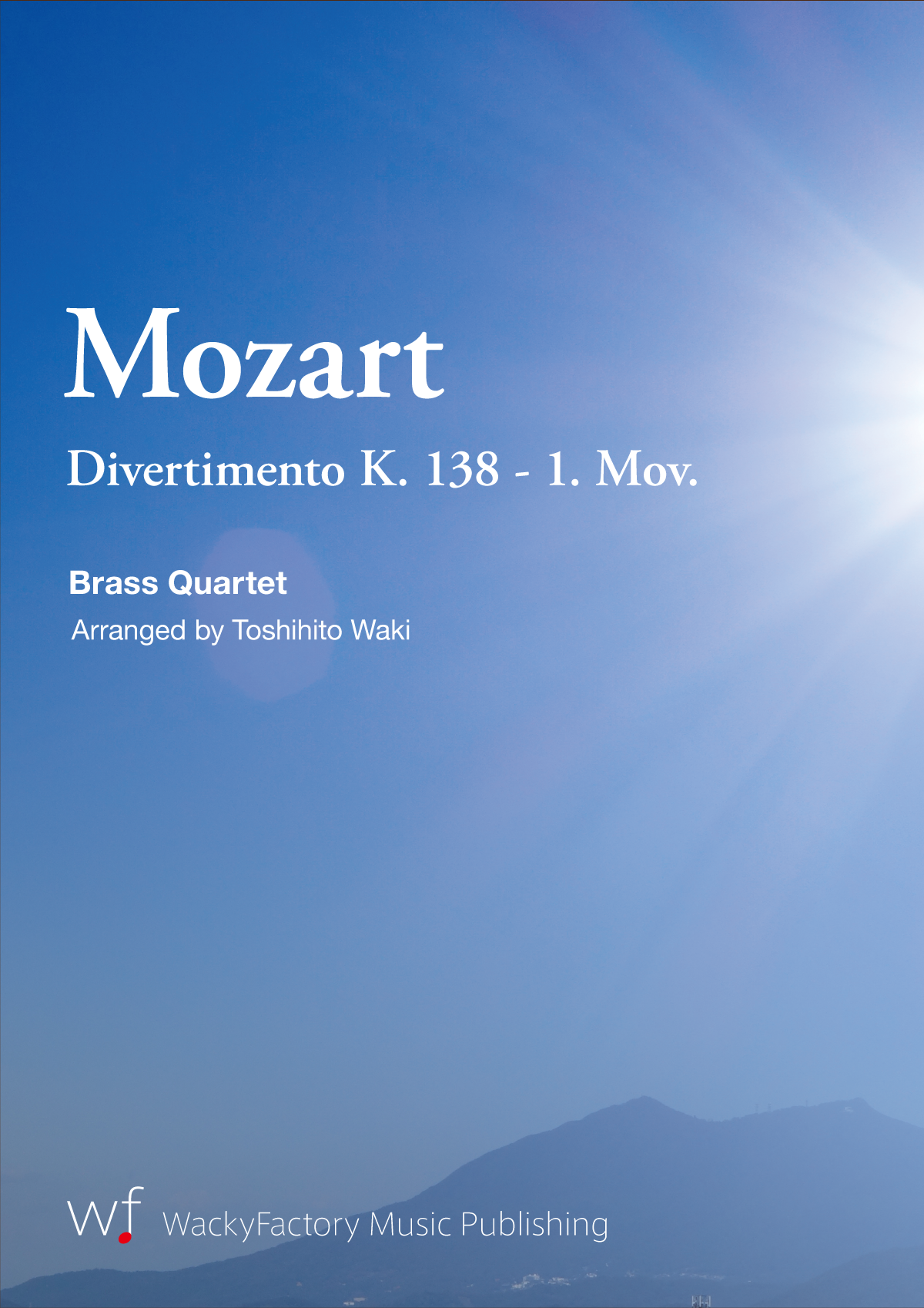 ディヴェルティメント K. 138より 第1楽章 (モーツァルト) 金管四重奏 | 金管アンサンブル楽譜 | NABEO Music Library