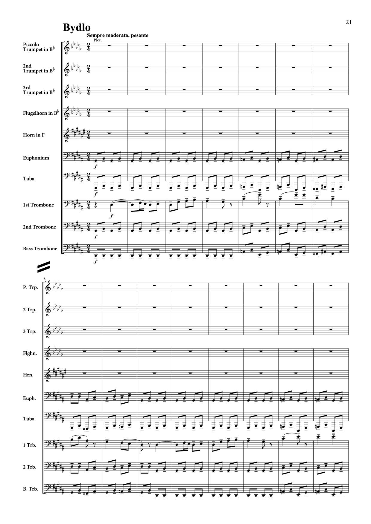 組曲「展覧会の絵」（スコア譜） (ムソルグスキー) 金管十重奏 | 金管アンサンブル楽譜 | NABEO Music Library
